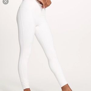 Lululemon white awakening tight taryn toomey